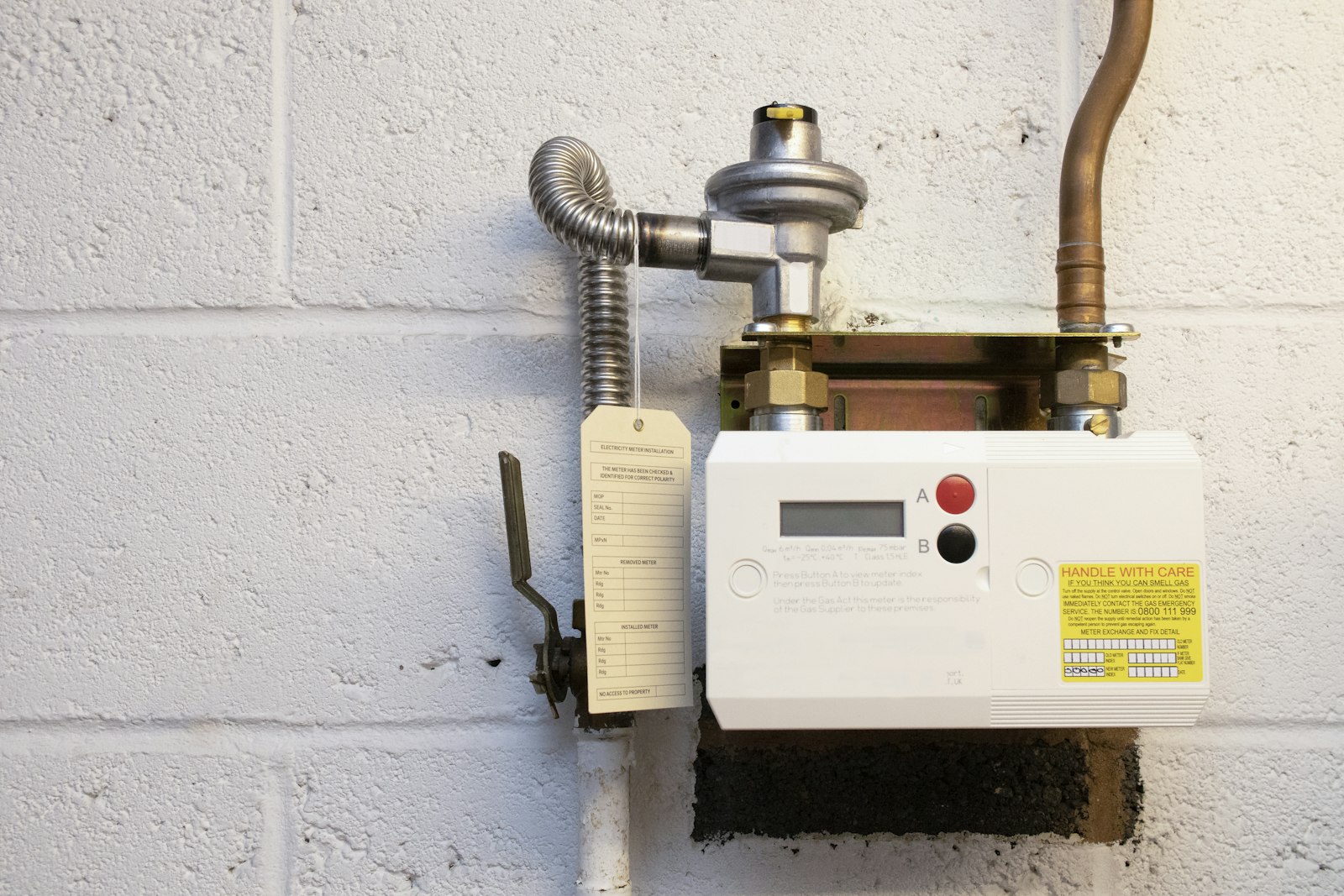Caldaia murale a gas installata in casa