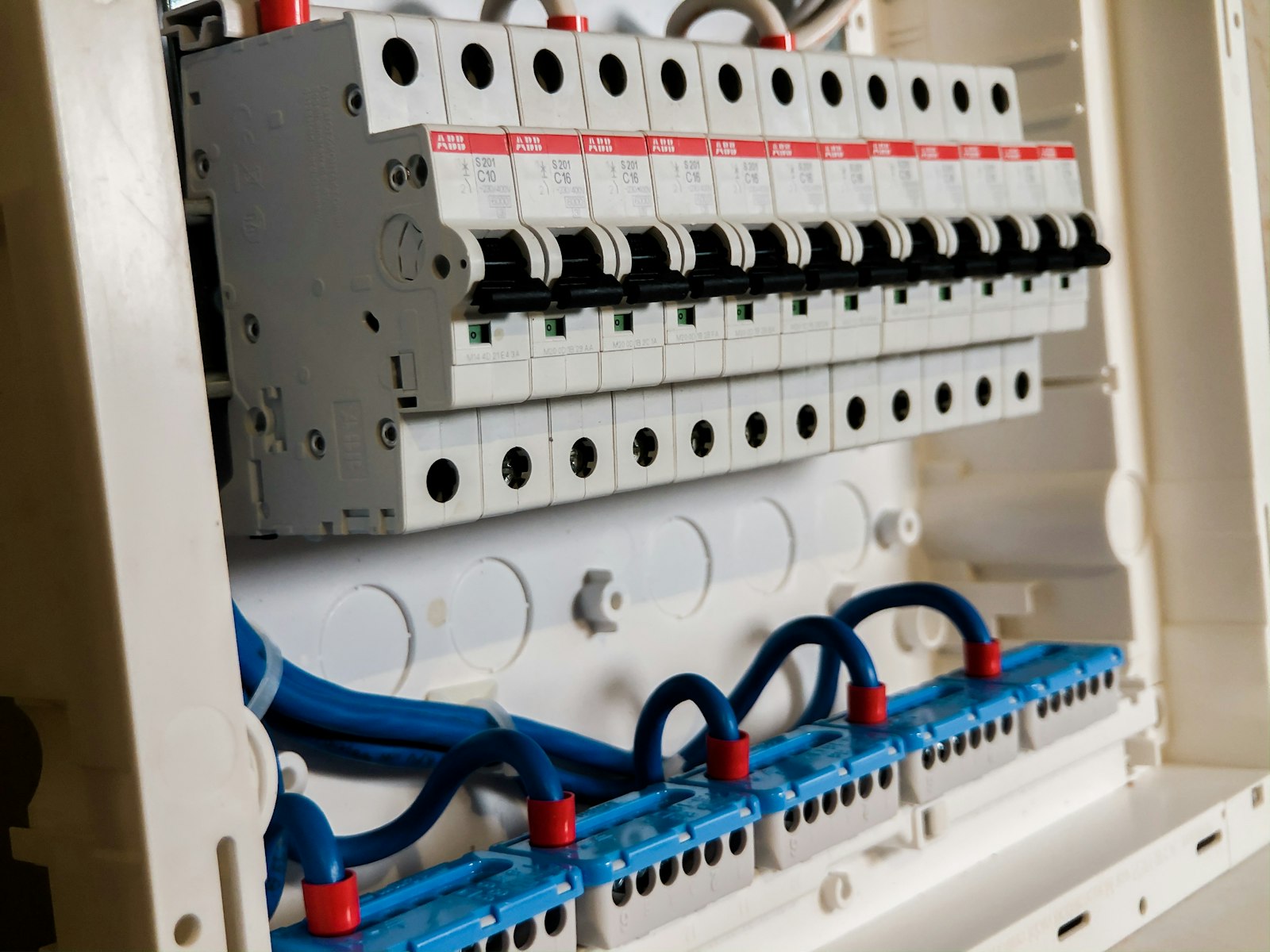 Interruttori modulari in un quadro elettrico